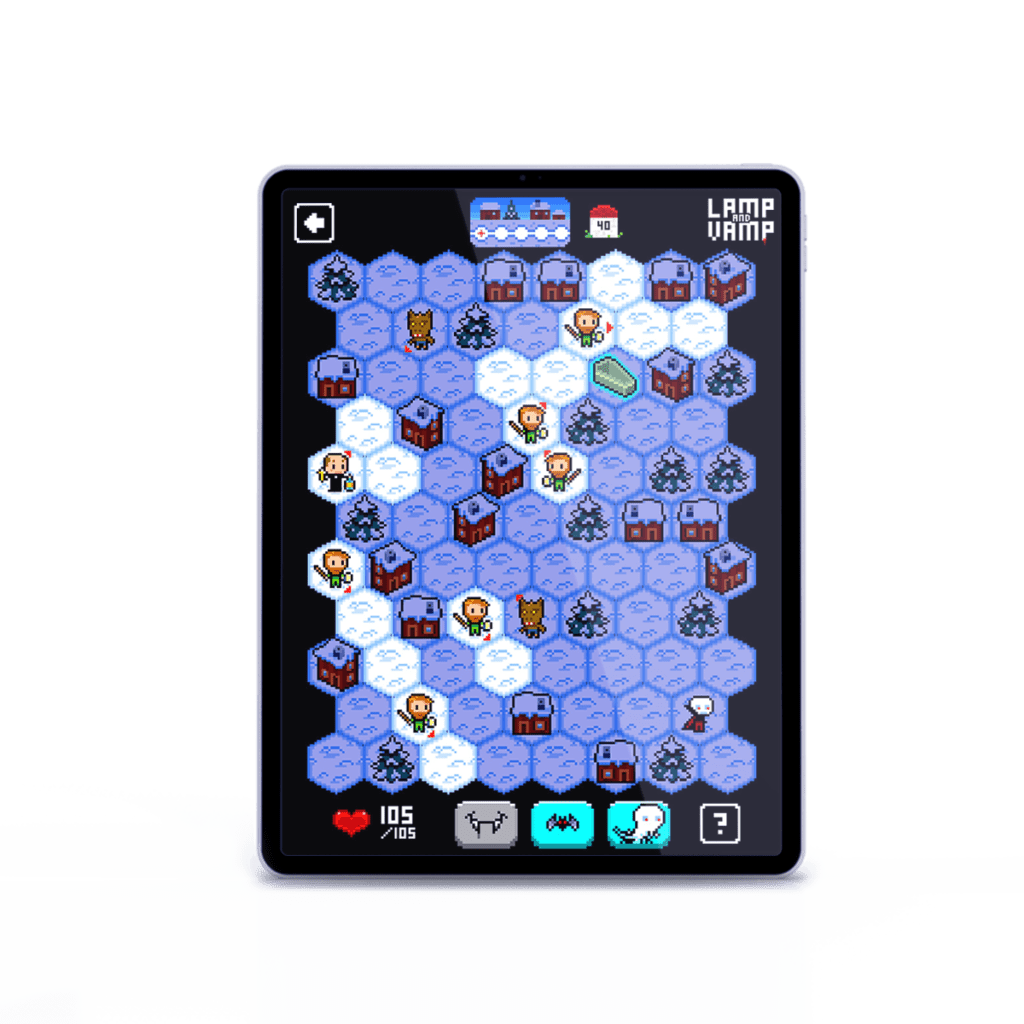 Le jeu Lamp & Vamp sur tablette